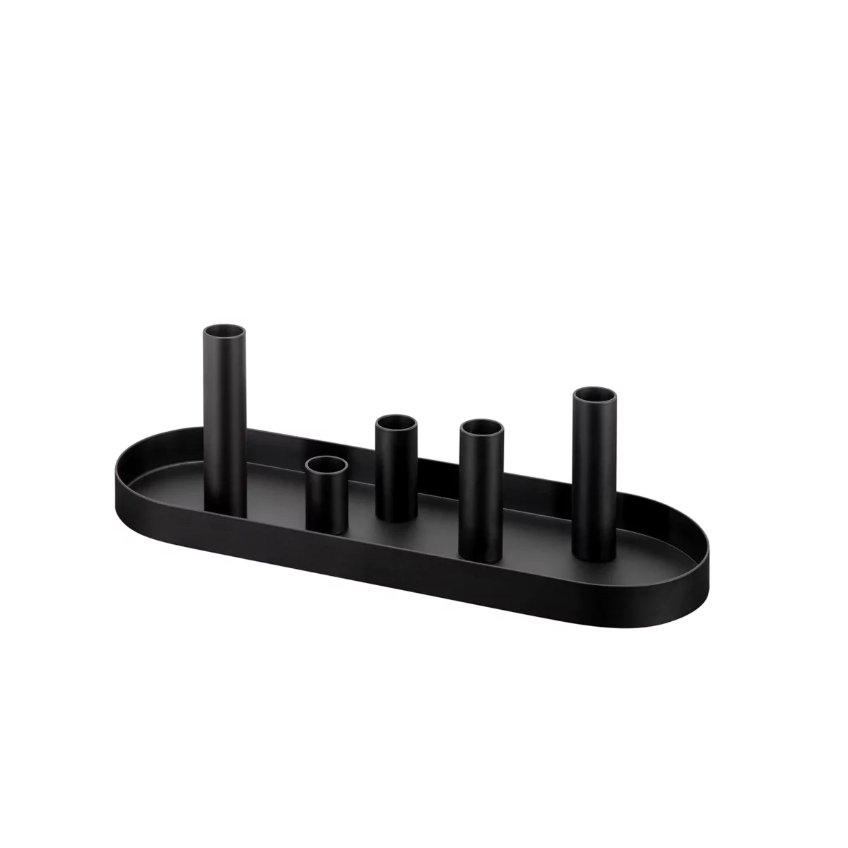 Remember Magnetischer Kerzenhalter Luna 6er-Set oval Schwarz | One Horizon