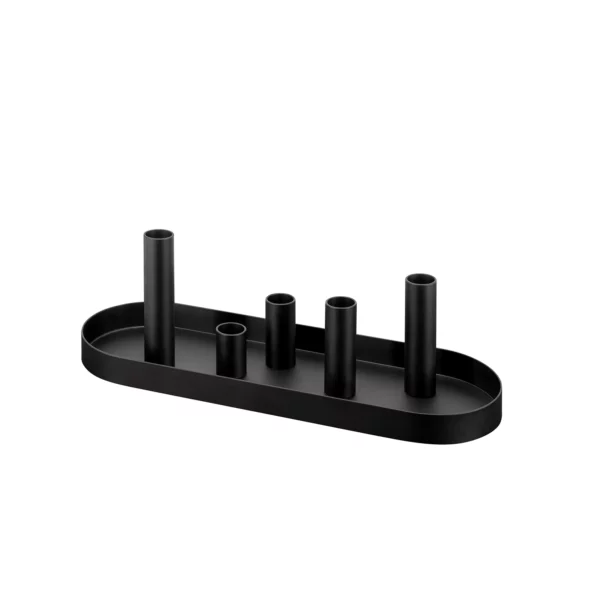 Luna Magnetic Candle Holder, Set of 6, Oval, Black