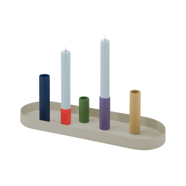 Magnetischer Kerzenhalter Luna 6er-Set oval