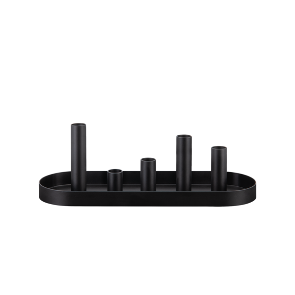 Remember Magnetischer Kerzenhalter Luna 6er-Set oval Schwarz | One Horizon
