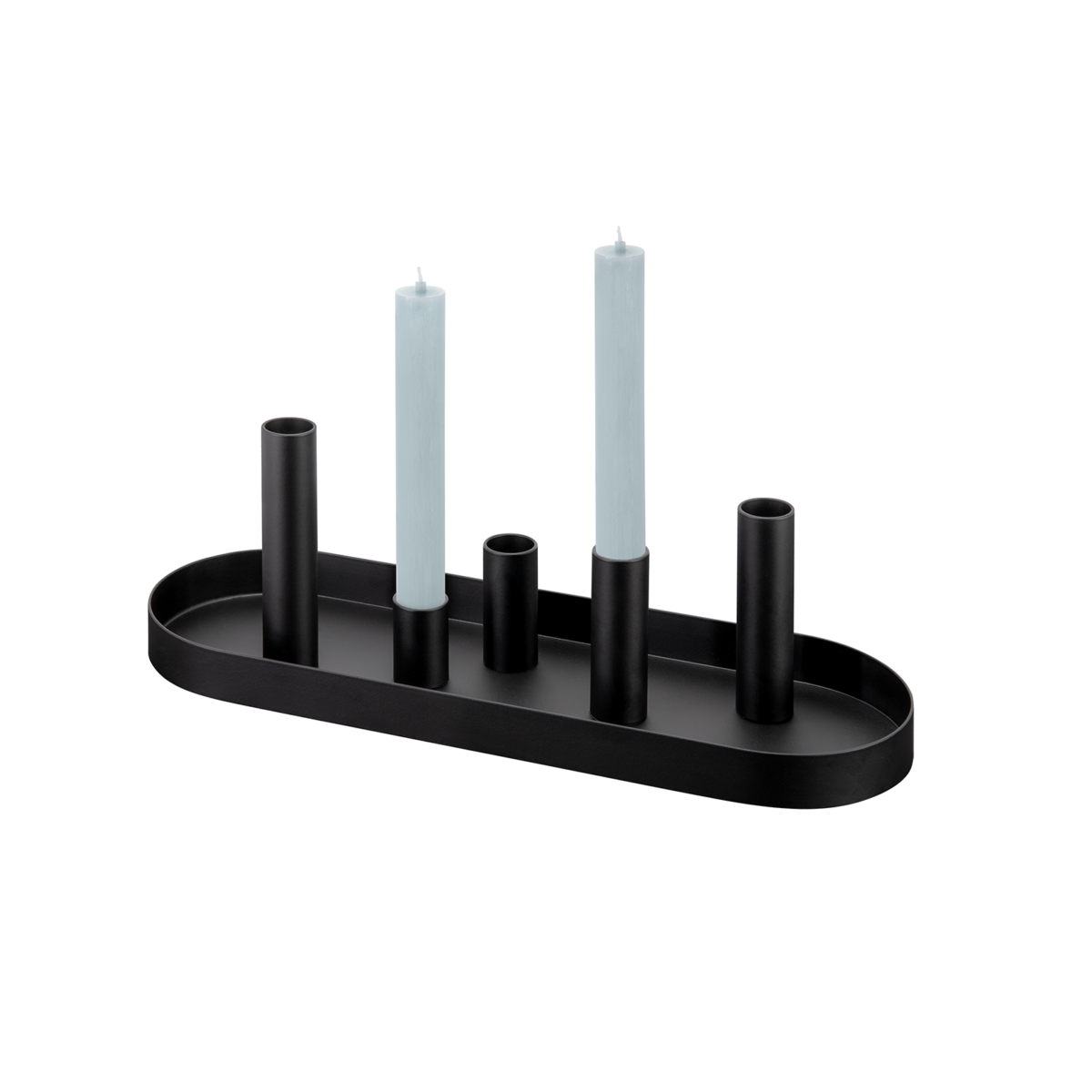 Remember Magnetischer Kerzenhalter Luna 6er-Set oval Schwarz | One Horizon