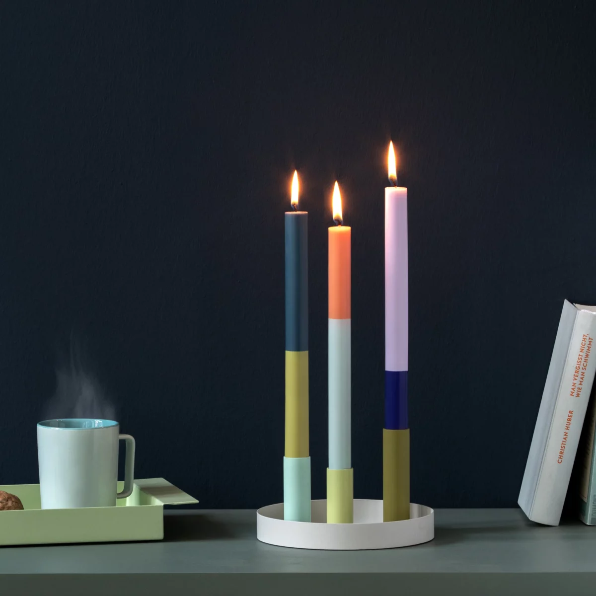 Remember - Bougeoir magnétique Luna Mini, lot de 4, couleur naturelle, vue détaillée 7 | One Horizon