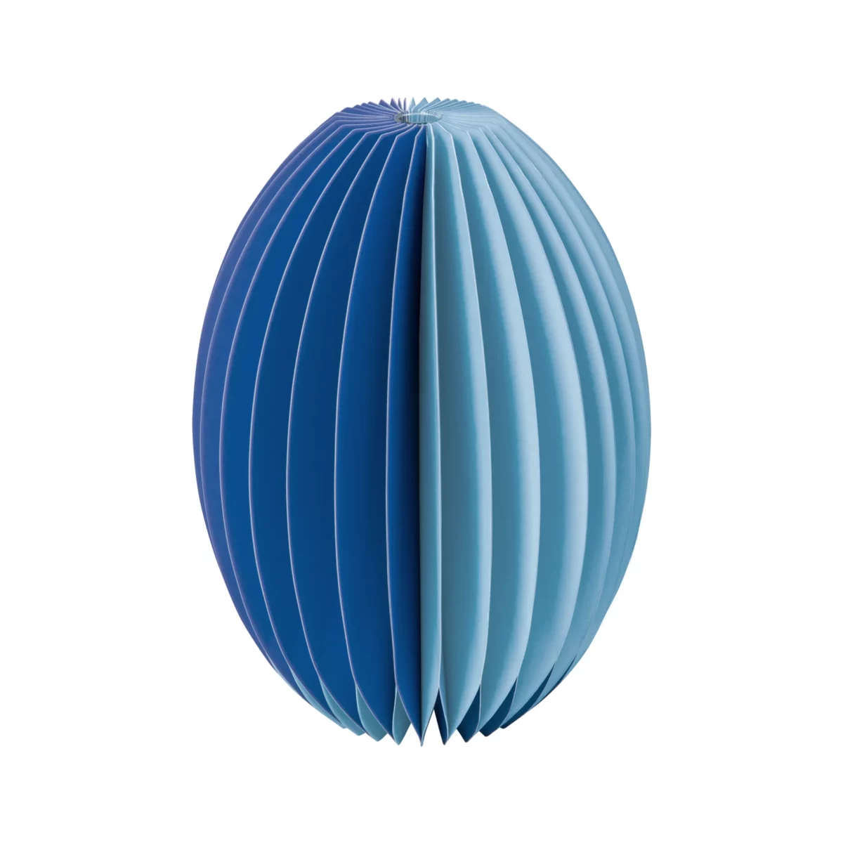Vase en papier Remember Yuki Blue M | One Horizon
