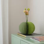 Vase en papier Remember Yuki Sage M, vue détaillée 2 | One Horizon