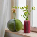 Vase en papier Remember Yuki Sage M, vue détaillée 3 | One Horizon