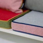 Remember Cranberry Seat Cushion, Detail View 2 | One Horizon