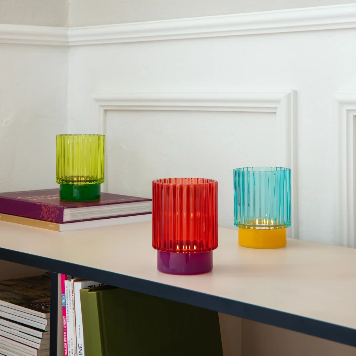 Verre à bougie « Remember » Lumi Bleu, vue détaillée 2 | One Horizon