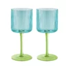 Remember Wine Glasses Groove, Set of 2, Mosel | One Horizon