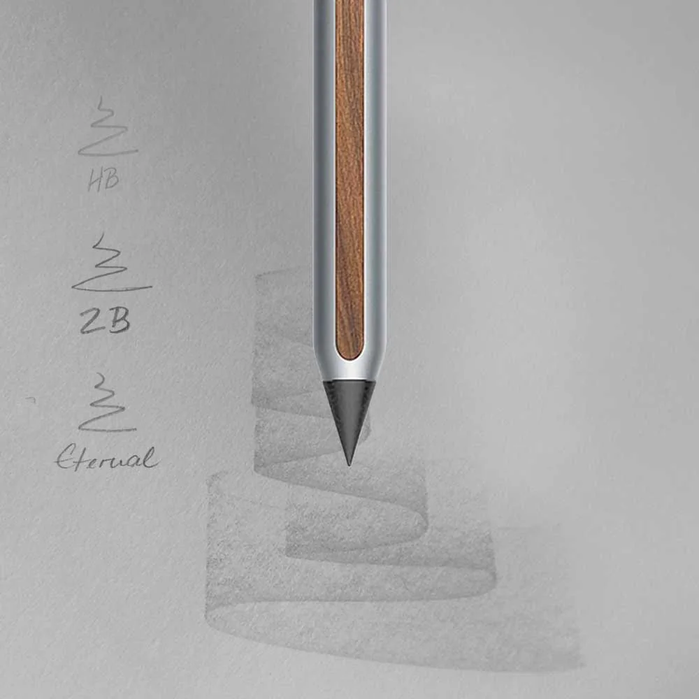 Stilform AEON Bleistift Aluminium Comet Grey Eternal-Spitze, Detailansicht 2 | One Horizon