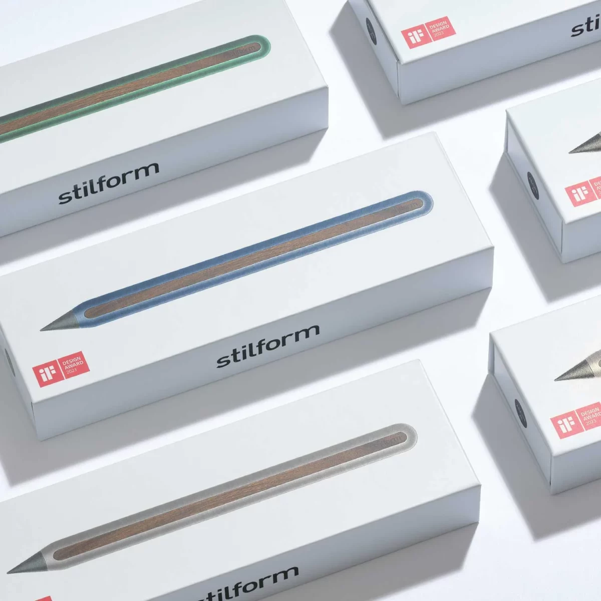 Stilform AEON Bleistift Aluminium Moss Green Eternal-Spitze, Detailansicht 3 | One Horizon
