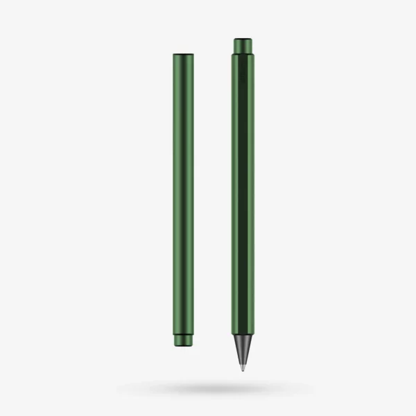 FLOW Rollerball Pen, Aluminum - Aurora Green