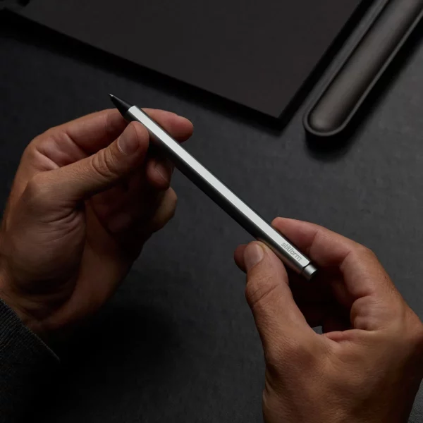 Stilform FLOW Rollerball Pen, Aluminum, Detail View 1 | One Horizon