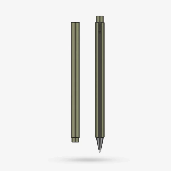 FLOW Rollerball Pen, Aluminum - Moss Green