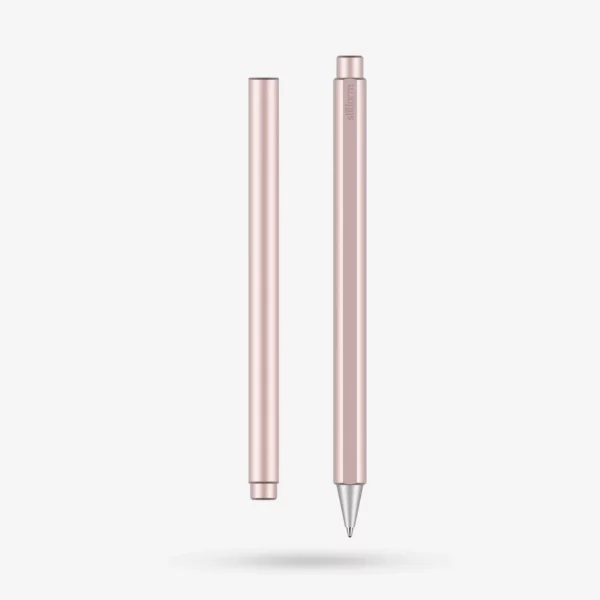 FLOW Rollerball Pen, Aluminum - Rose Moon