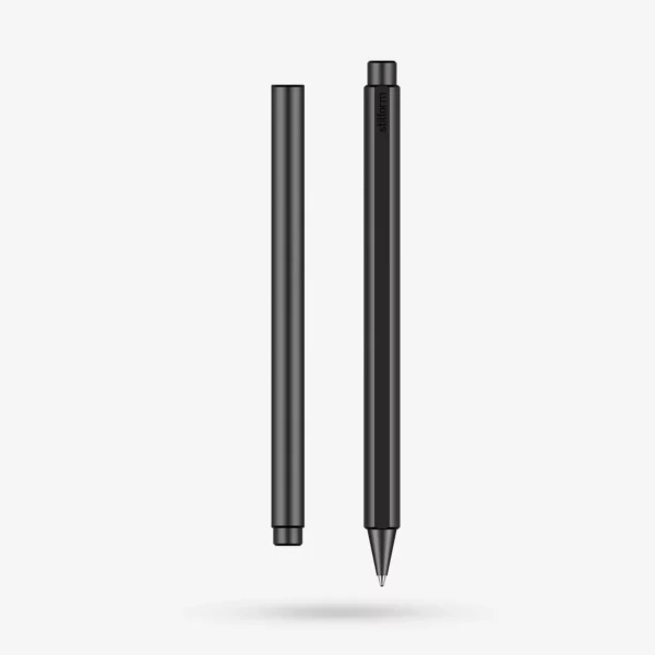 FLOW Rollerball Pen, Aluminum - Warp Black