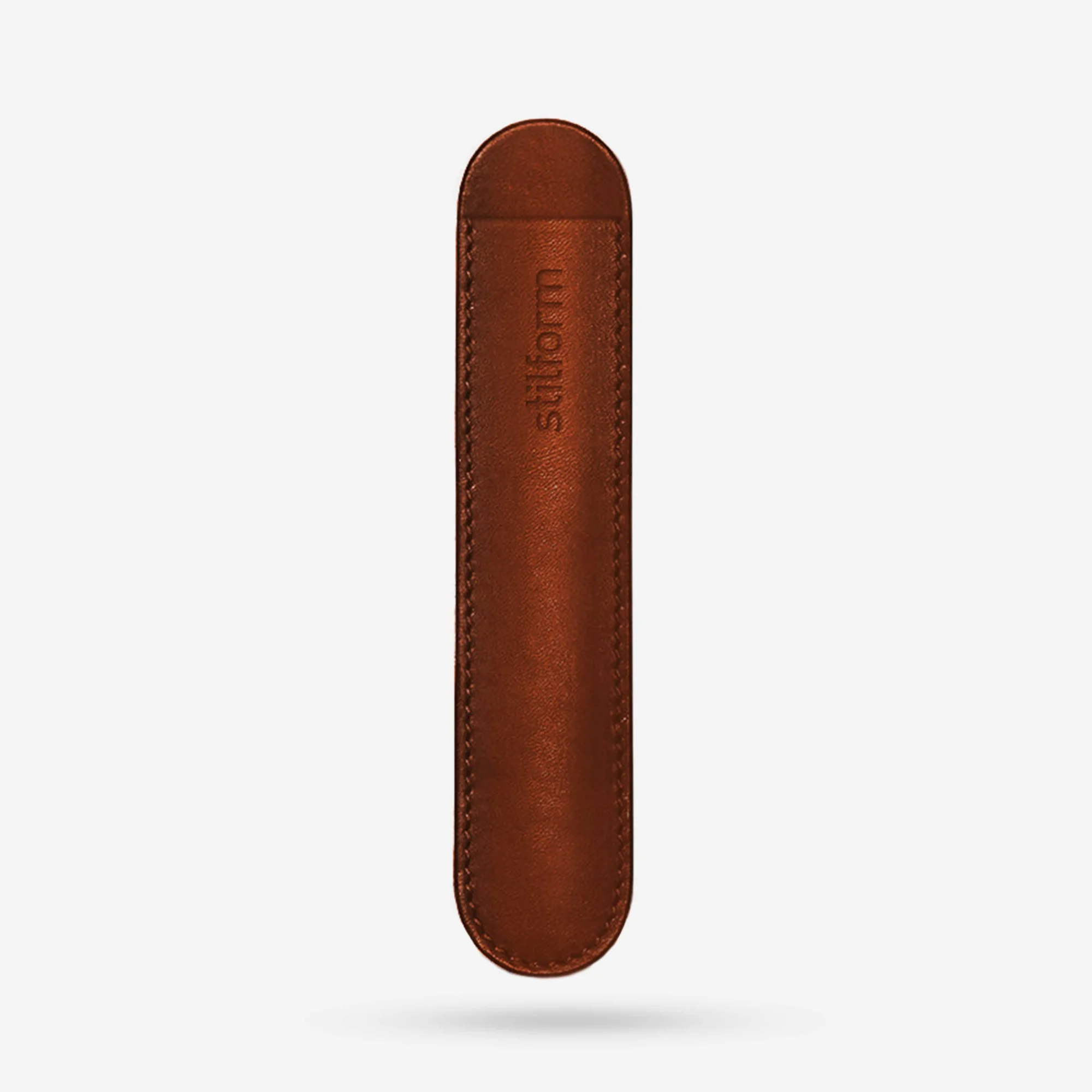 Stilform Leder Pouch in Kognak für ein einzelnes Schreibgerät