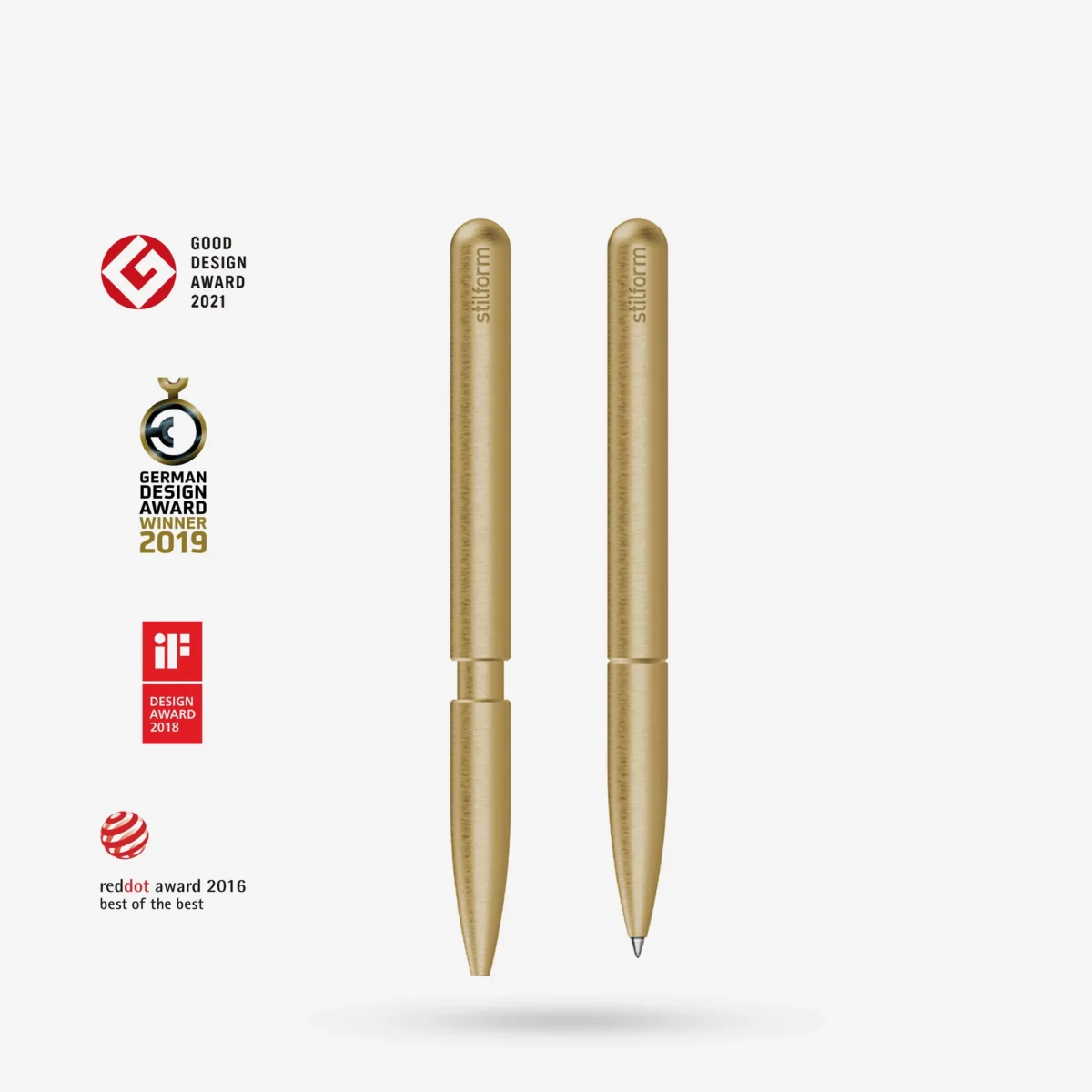 Stilform PEN Kugelschreiber Messing Gebürstet, Detailansicht 4 | One Horizon