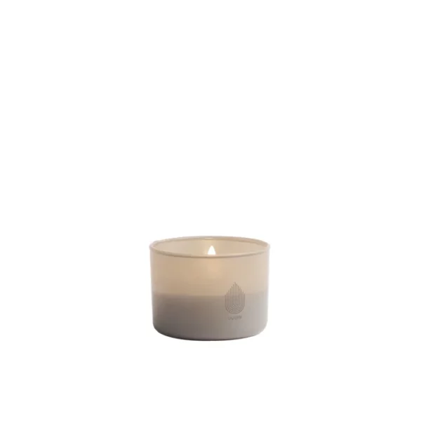 LED Candle in a Glass Jar - Sandstone, 8.2 x 6 cm