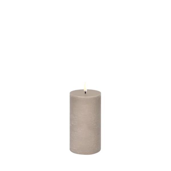 Rustic LED Pillar Candle, 7.8 cm - 15 cm