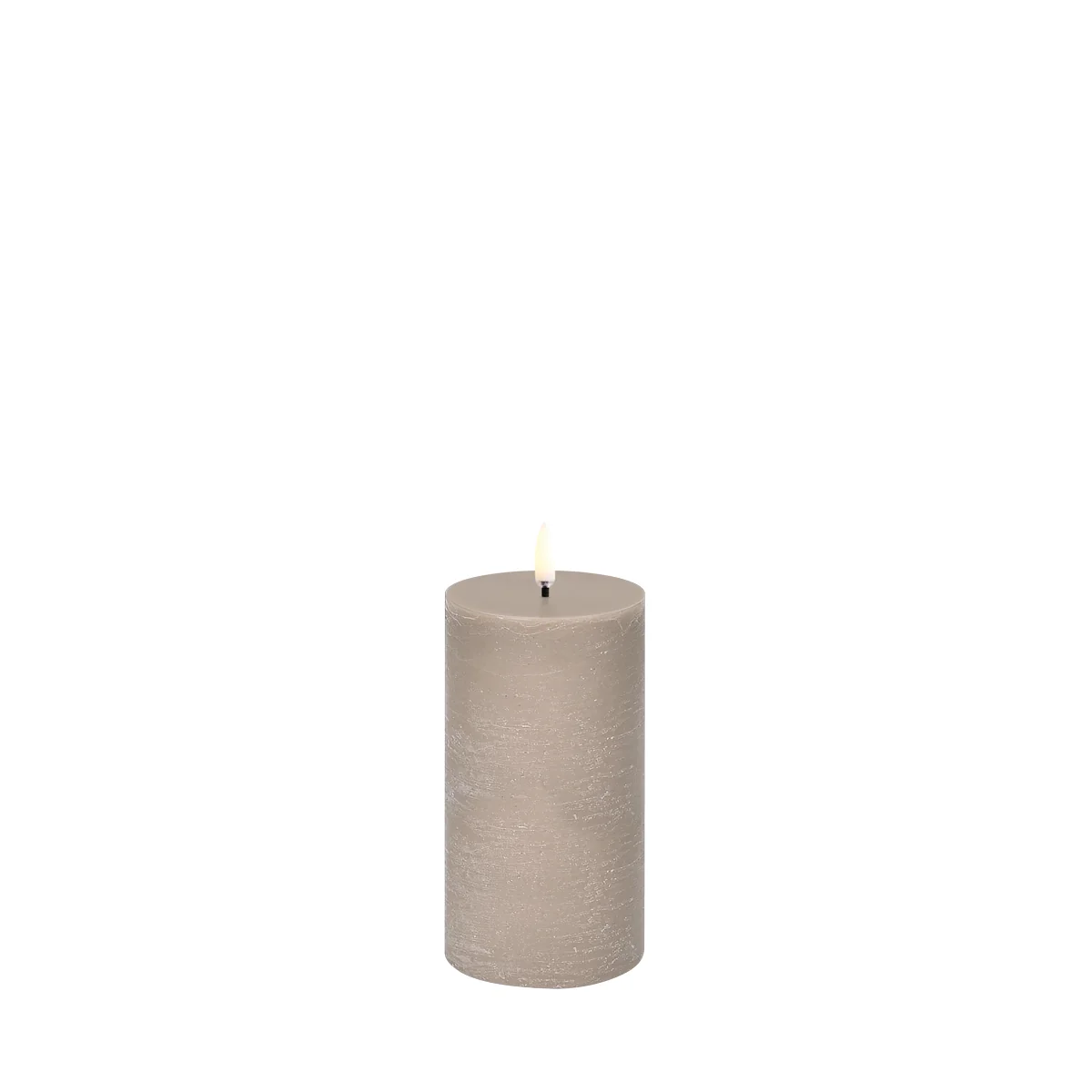 Rustic LED Pillar Candle, 7.8 cm 15 cm