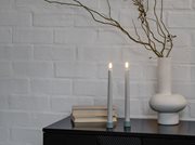 LED Taper Candle with Soft-Fit Cap, 25 cm, Set of 2