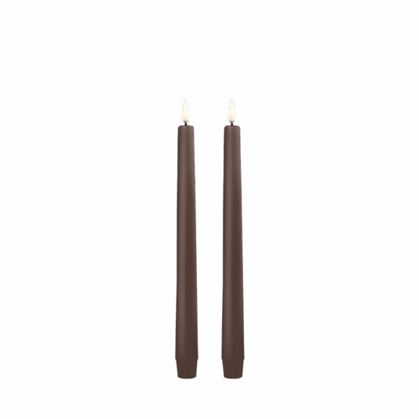 Classic LED Pillar Candle, 25 cm, Set of 2