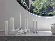 LED Taper Candle with Soft-Fit Cap, 25 cm, Set of 2