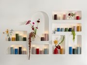 Rustic LED Pillar Candle, 7.8 cm