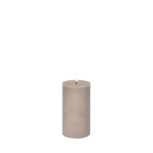 LED Stumpenkerze Rustic 7,8 cm
