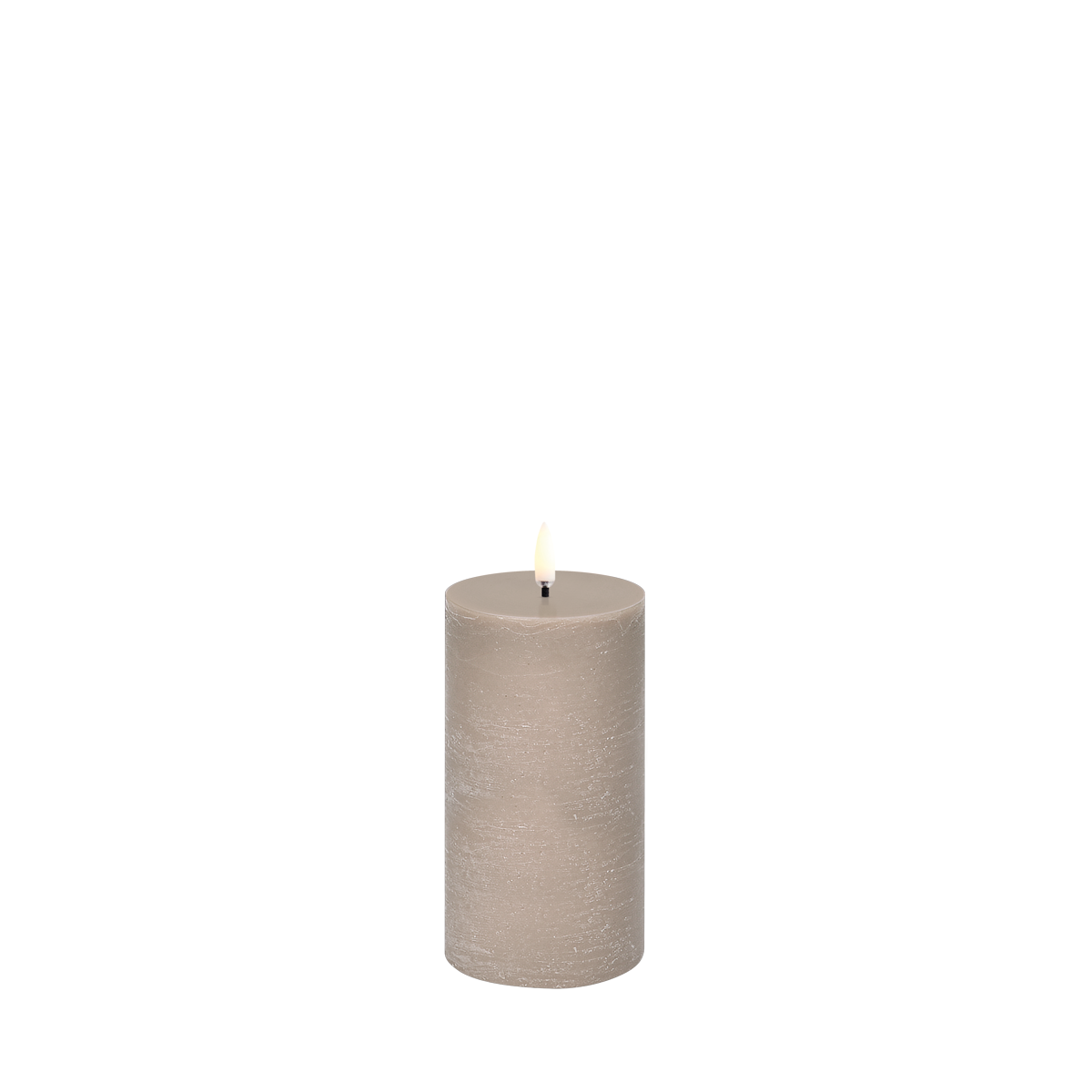 LED Stumpenkerze Rustic 7,8 cm