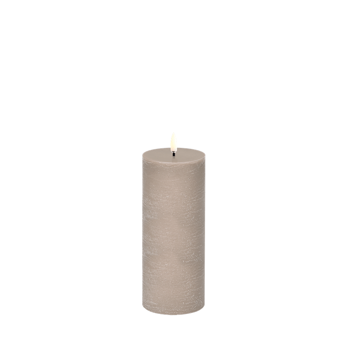 Rustic LED Pillar Candle, 7.8 cm