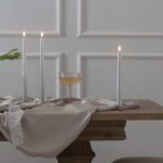 LED Taper Candle with Soft-Fit Cap, 25 cm, Set of 2
