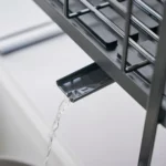 Yamazaki Two-Tier Dish Rack TOWER Black, Detail View 11 | One Horizon