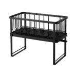 Yamazaki Two-Tier Dish Rack TOWER Black, Detail View 14 | One Horizon