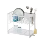 Yamazaki Two-Tier Dish Rack TOWER White | One Horizon