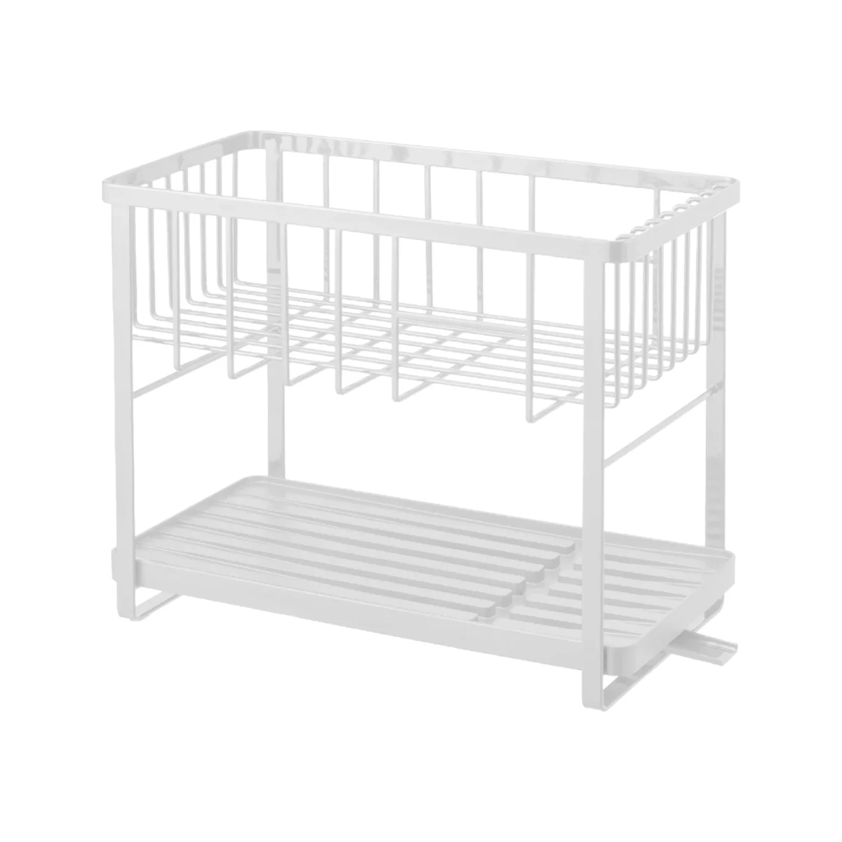 Yamazaki Two-Tier Dish Rack TOWER White, Detail View 14 | One Horizon