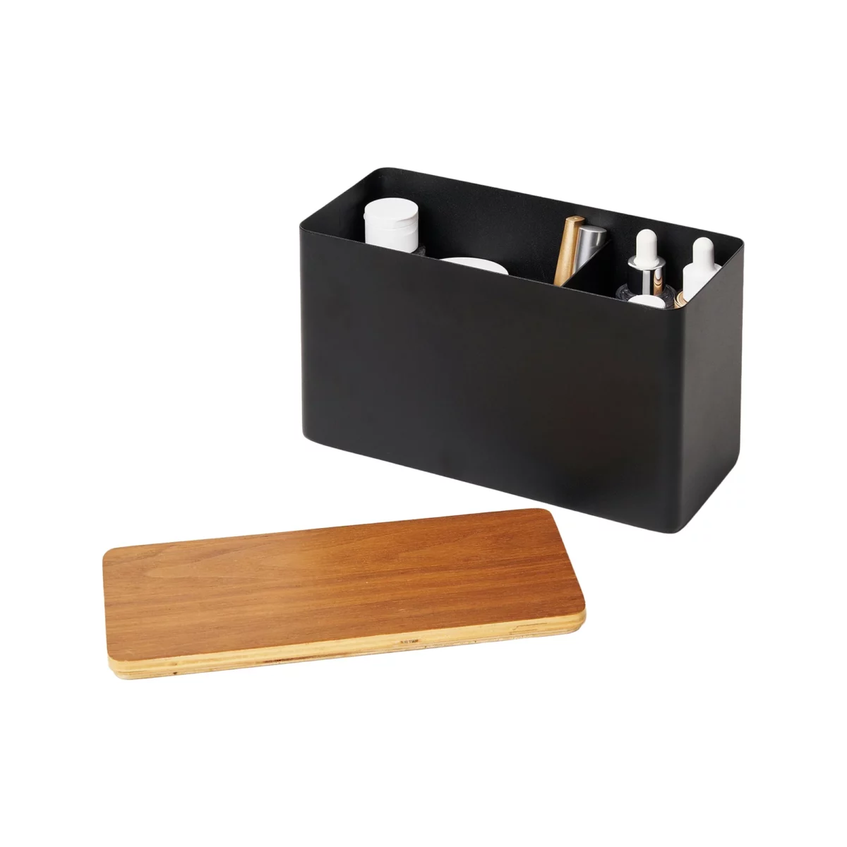 Boîte de rangement Yamazaki RIN noire | One Horizon