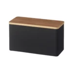 Boîte de rangement Yamazaki RIN noire, vue détaillée 8 | One Horizon