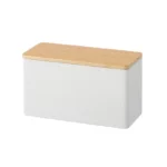 Boîte de rangement Yamazaki RIN blanche, vue détaillée 10 | One Horizon