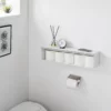 Yamazaki Aufbewahrungsbox mit Wandbefestigung TOWER Weiss, Detailansicht 2 | One Horizon