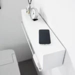 Yamazaki TOWER White Wall-Mounted Storage Box, Detail View 6 | One Horizon