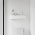 Yamazaki TOWER White Wall-Mounted Storage Box, Detail View 8 | One Horizon