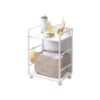 Yamazaki TOWER 2-Tier Storage Cart, White | One Horizon