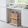 Yamazaki Aufbewahrungswagen TOWER 2 Ebenen Weiss, Detailansicht 11 | One Horizon