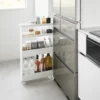 Yamazaki Aufbewahrungswagen TOWER schmal 4 Ebenen Weiss, Detailansicht 2 | One Horizon
