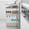 Yamazaki Aufbewahrungswagen TOWER schmal 4 Ebenen Weiss, Detailansicht 5 | One Horizon