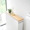 Yamazaki Auszieh-Regal TOWER mit Holzablage Weiss, Detailansicht 8 | One Horizon