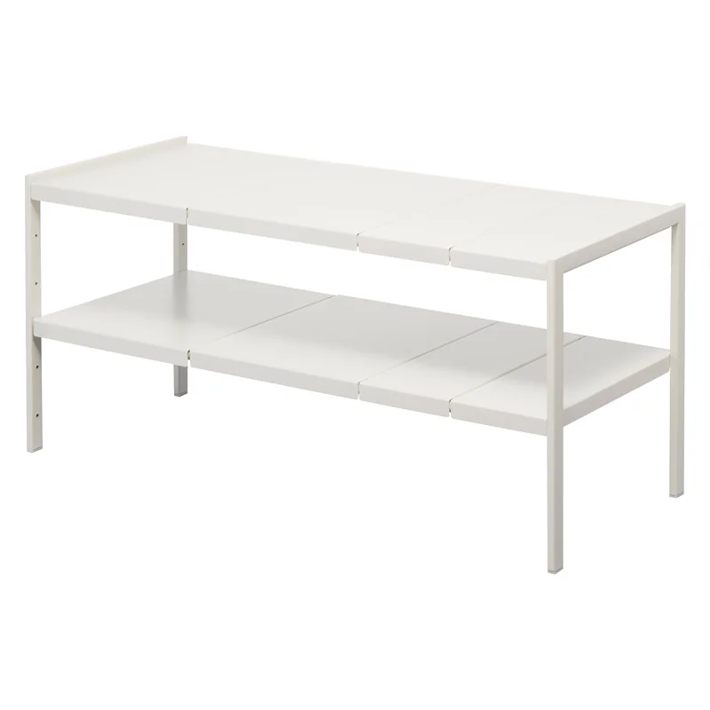 Yamazaki TOWER Extendable Shelf, White, Detail View 6 | One Horizon