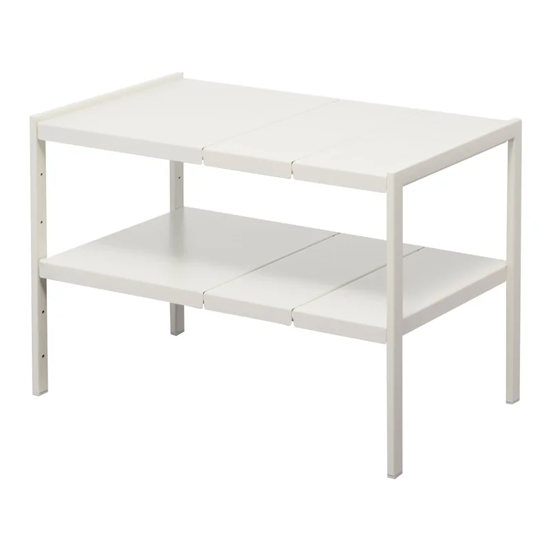 Yamazaki TOWER Extendable Shelf, White, Detail View 7 | One Horizon