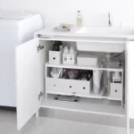 Yamazaki TOWER White Pull-Out Shelf, Detail View 11 | One Horizon